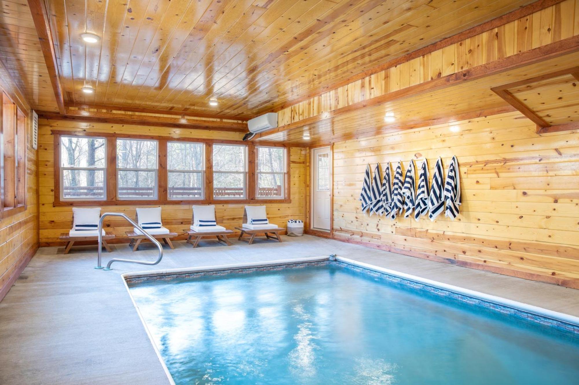 Sycamore By Avantstay Spectacular Mountain Home W Indoor Pool Hot Tub Home Theatre Fire Pit Sevierville Exteriér fotografie